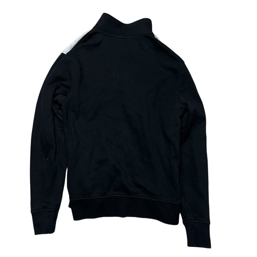 Michael Kors Mens Cotton Blend 1/4 Zip Black & Gray Pullover Sweater Size L - Picture 2 of 5